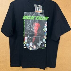 Uniqlo Black Billie Eilish Graphic Short Sleeve Tee
